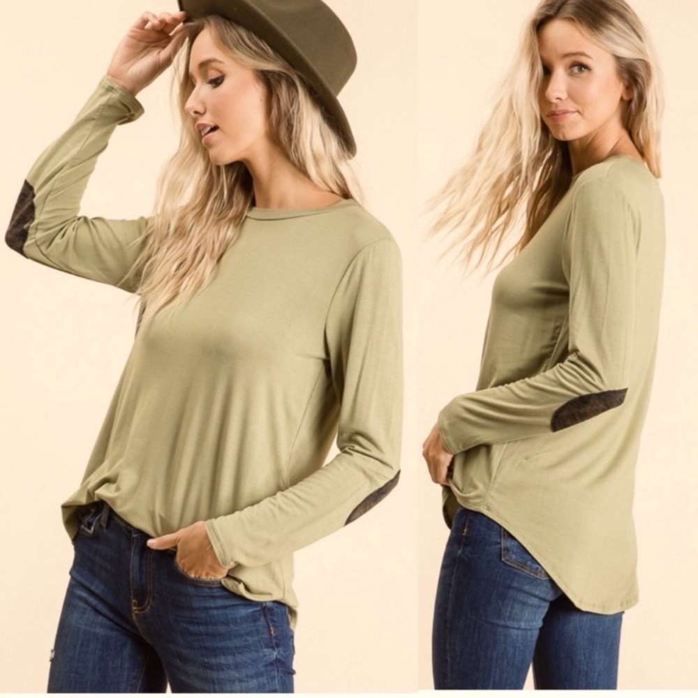 Bombom camo green patch sleeve tunic . I have 1 small, 1 medium . NWT